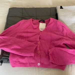 Cropped Pink Sweater, Size S
